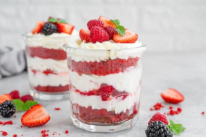 A Blend Above Red Velvet Cake Mix - No-Bake Desserts, All Natural, Vegan, Gluten Free, No MSG - Instant Dessert Mix, Fruit Dip, Bagel Topping, Frosting, Cheesecake Filling - Makes 16 Oz (Pack of 3)