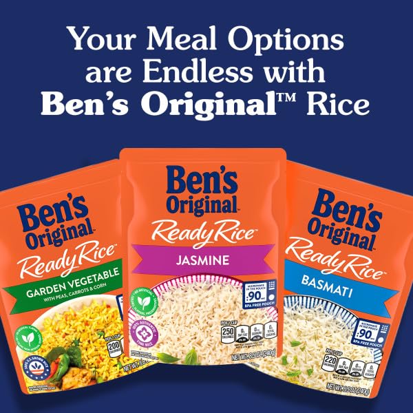 BEN'S ORIGINAL Ready Rice Spicy Mexican Style Flavored Rice, Easy Dinner Side, 8.5 oz Pouch (Pack of 12)