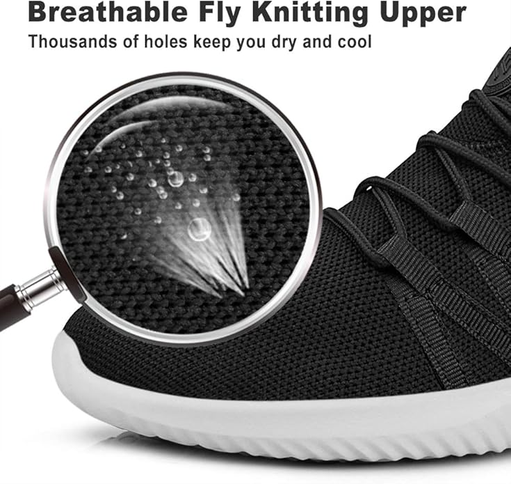 Feethit Mens Slip On Running Shoes Breathable Lightweight Comfortable Fashion Non Slip Sneakers for Men