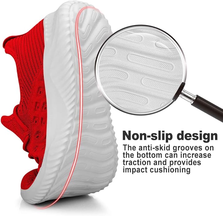 Feethit Mens Slip On Walking Shoes Lightweight Breathable Non Slip Running Shoes Comfortable Fashion Sneakers for Men