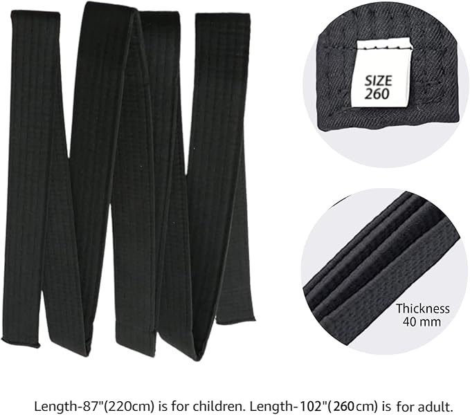8.6ft Long Soft Belt for Martial Arts Karate Taekwondo Judo