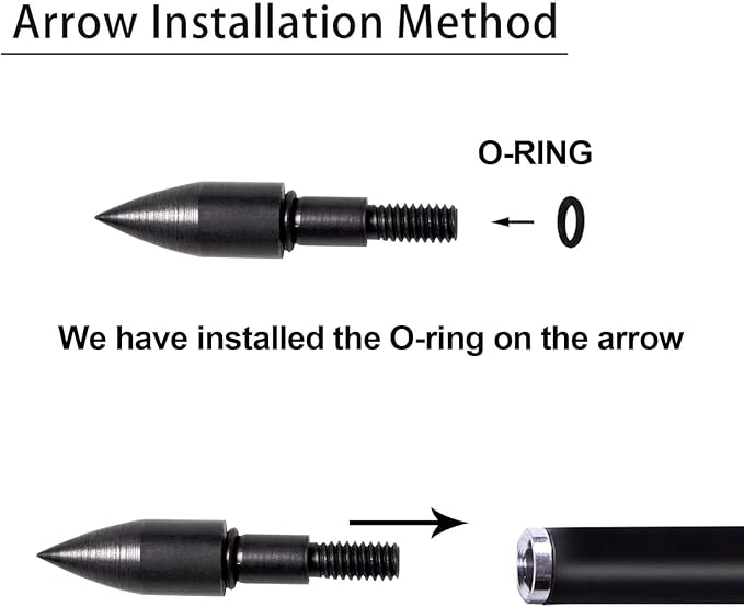 30Inch Carbon Hunting Arrow Targeting Practice Arrows with Removable Tips and Adjustable Nocks for Compound & Recurve Bow (Pack of 12)
