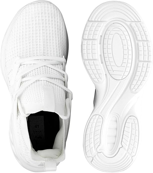 Pujcs Men's Slip on Walking Shoes Lightweight Breathable Non Slip Running Shoes Athletic Gym Tennis Shoes Sneakers for Men