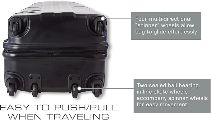 Samsonite Golf 6850 Hard Case Golf Travel Bag, Lightweight & Durable ABS Shell, Multi-Directional Wheels