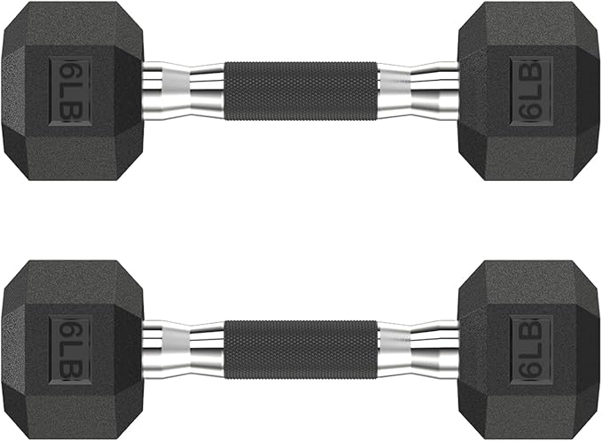 Hex Dumbbell Set 2.5-400 lb, Rubber Encased Exercise & Fitness Dumbbells, Weights Dumbbells Set of 2, Hand Weight for Strength Training