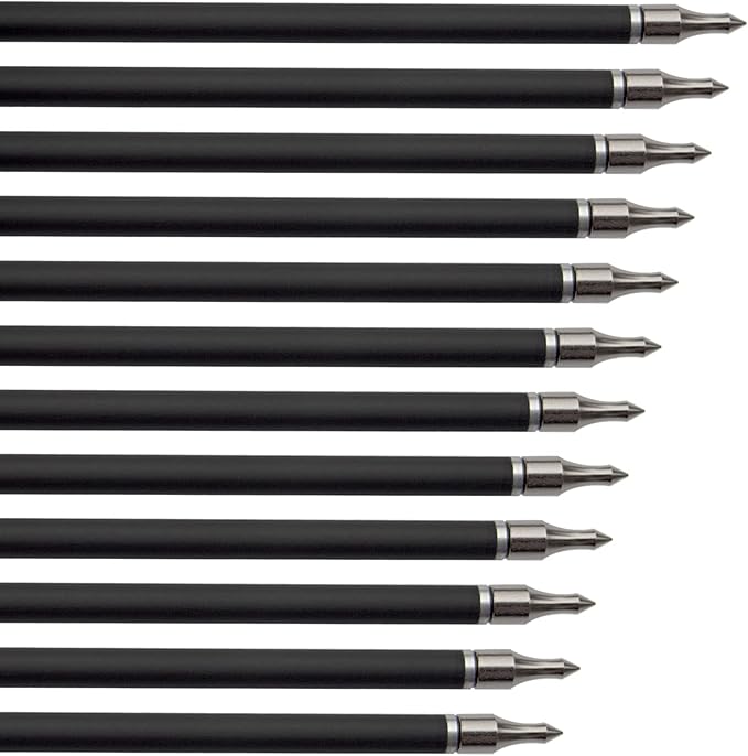 31inch Carbon Arrow Archery Targeting Practice Hunting Arrows for Compound & Recurve Bow with Removable Tips(Pack of 12)