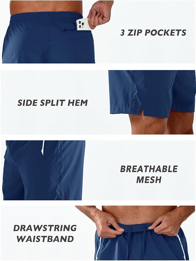 NORTHYARD Men's Running Athletic Shorts 5"/ 7"/ 9" Workout Gym Short Tennis Quick Dry Active Sport Hiking Basketball