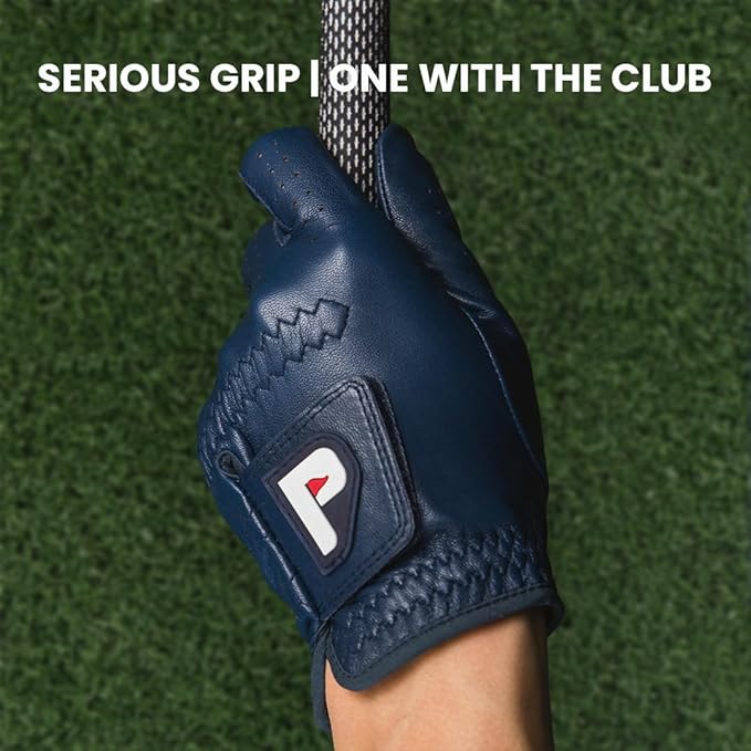 PUR3 Individual - Cabretta Leather Men's Golf Glove, Ultra Soft, with Ball Marker for Right Hand and Left Hand Golfers