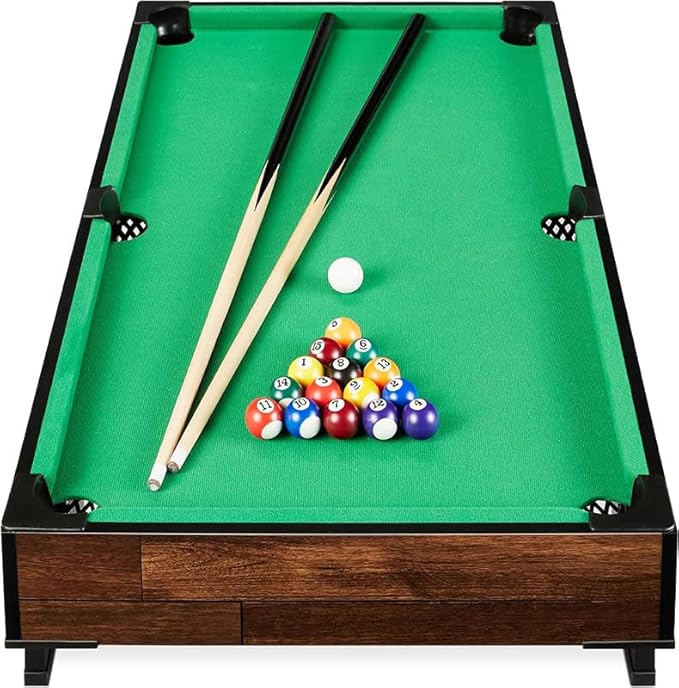 Pool Balls Mini Pool Balls Set,1-1/2 Inch Billiard Balls Set Not Regulation Size, Complete 16 Ball Set…