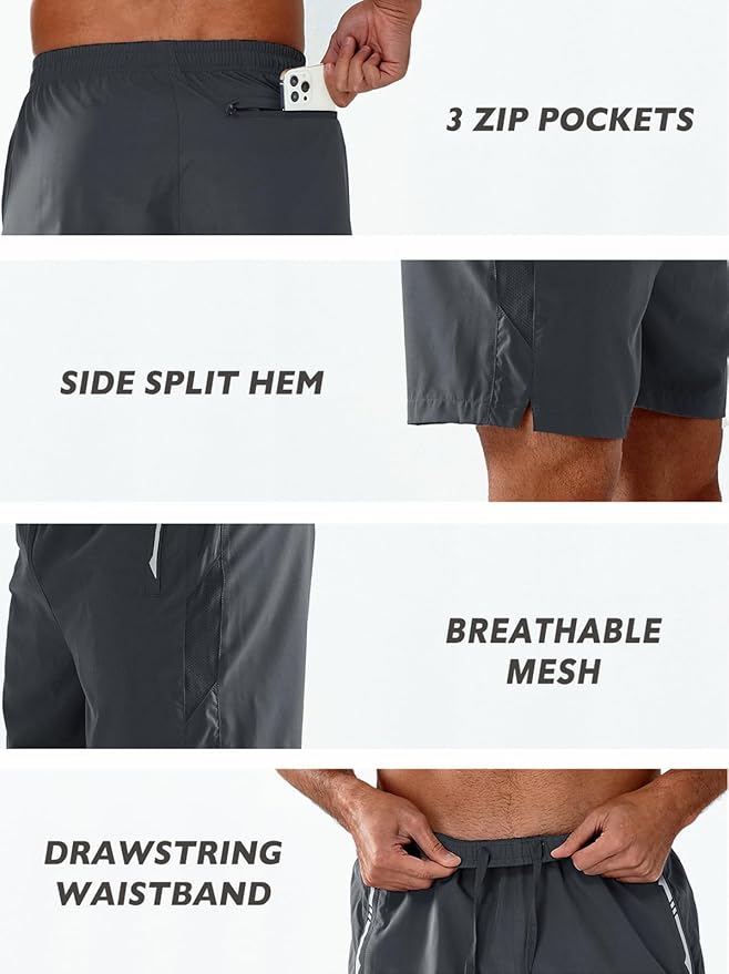 NORTHYARD Men's Running Athletic Shorts 5"/ 7"/ 9" Workout Gym Short Tennis Quick Dry Active Sport Hiking Basketball
