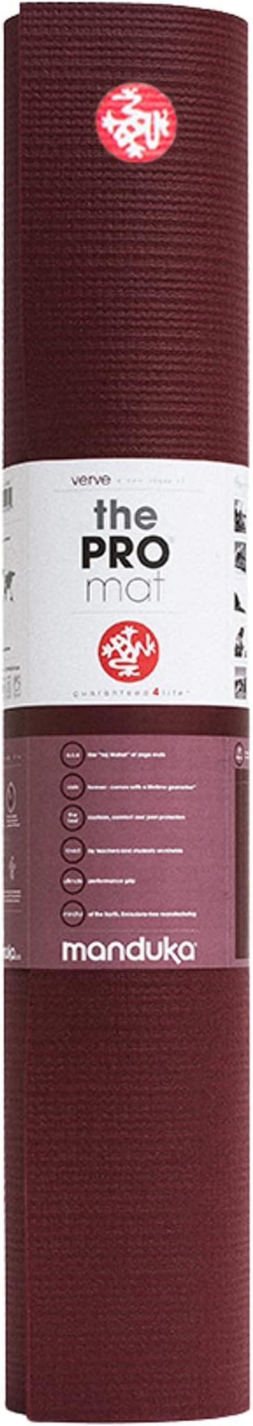 Manduka PRO Yoga Mat 71" - 6mm | Lifetime Durability | Hygienic Construction | Premium Studio Quality | Teacher Approved | 71 x 26 inches | Verve