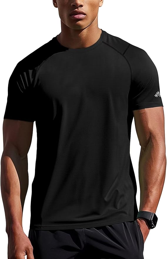 Zengjo Mens Athletic Shirts Short Sleeve Quick Dry Gym Workout Running Exercise T-Shirt Moisture Wikcing Sports Tee Top