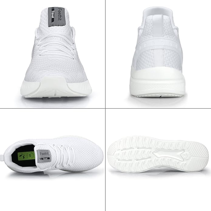 Feethit Mens Slip On Walking Shoes Blade Tennis Shoes Non Slip Running Shoes Lightweight Workout Shoes Breathable Mesh Fashion Sneakers