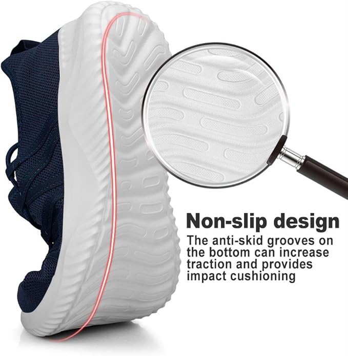 Feethit Mens Slip On Running Shoes Breathable Lightweight Comfortable Fashion Non Slip Sneakers for Men