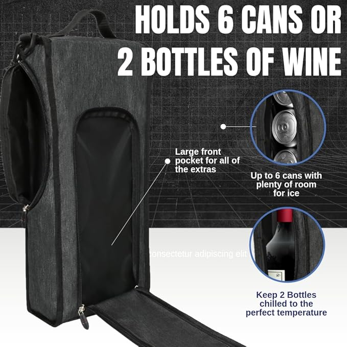 CaddyDaddy Golf Bag Cooler with Ice Pack, Golf Accessories for Men, Women, Golf Cooler Bag Sleeve, Insulated Golf Cooler, Golf Gifts for Men, Golf Bag Cooler Sleeve, Wine Cooler Chiller