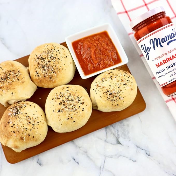 Yo Mama's Foods Keto Marinara Pasta Sauce - (3) 12.5 Ounce Jars - No Sugar Added, Low Carb, Low Sodium, Gluten Free, Paleo Friendly, and Made with Fresh, Non-GMO Tomatoes