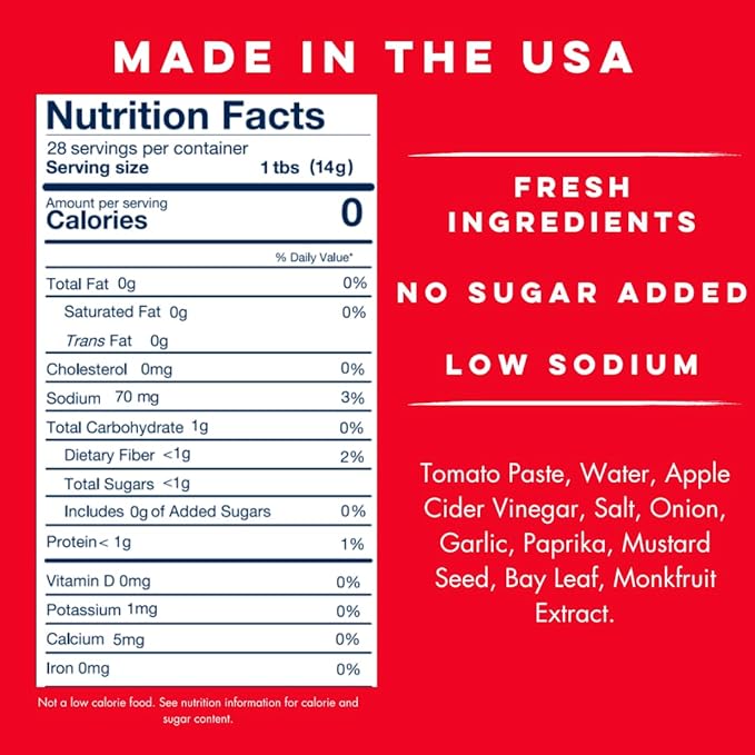 Yo Mama's Foods Keto Classic Ketchup – Pack of (1) - No Sugar Added, Low Carb, Vegan, Gluten Free, Paleo Friendly, and Made with Whole Non-GMO Tomatoes!