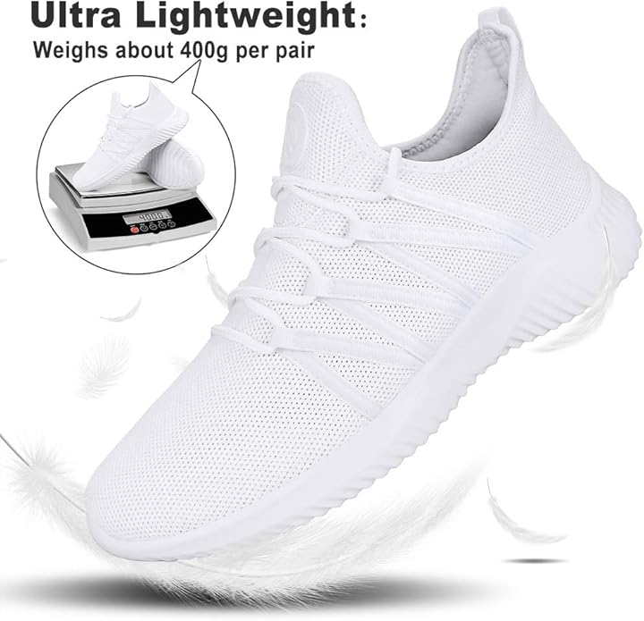 Feethit Mens Slip On Running Shoes Breathable Lightweight Comfortable Fashion Non Slip Sneakers for Men