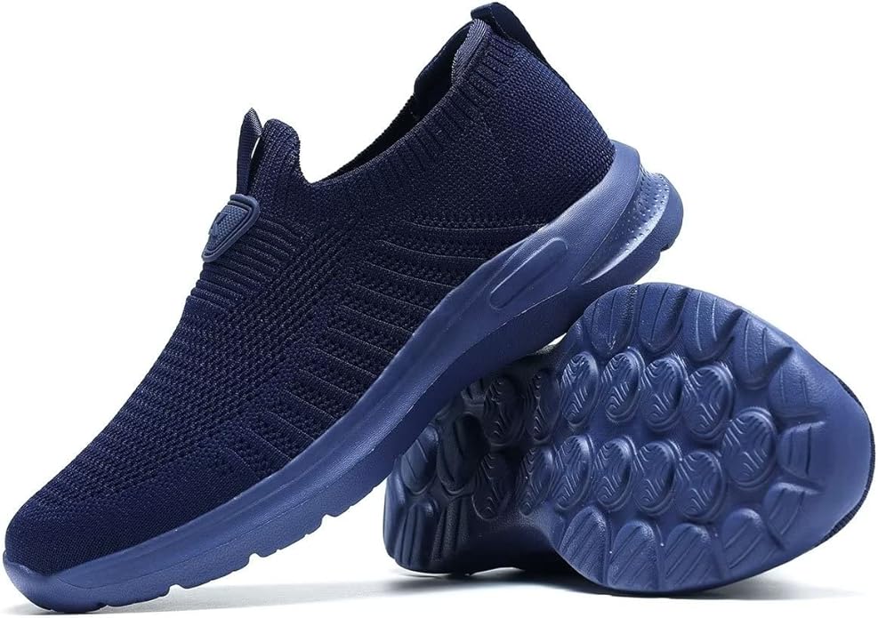 Mens Walking Shoes Lightweight Breathe Mesh Running Shoes Slip On Fashion Tennis Sneakers Comfort Gym Workout Zapatos de Hombre