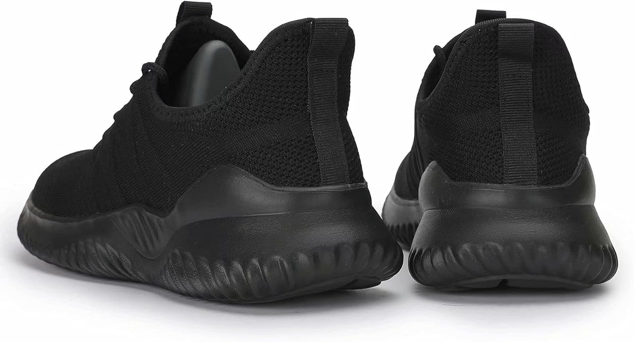 Mens Running Shoes Slip-on Walking Sneakers Lightweight Breathable Casual Soft Sole Trainers