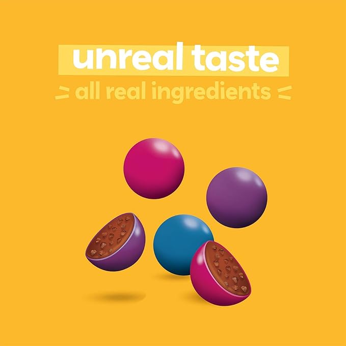 UNREAL Dark Chocolate Quinoa Gems (3 Value Size Bags) | Vegan, Colors from Nature | Fair Trade, Non-GMO | Gluten Free, No Sugar Alcohols or Soy | 11oz each