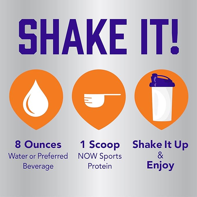 NOW Foods Sports Nutrition, Pea Protein 24 g, Easily Digested, Unflavored Powder, 12-Ounce