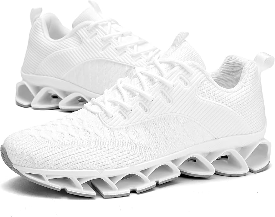 Men's Slip on Walking Running Shoes Blade Tennis Casual Fashion Sneakers Comfort Non Slip Work Sport Athletic Trainer