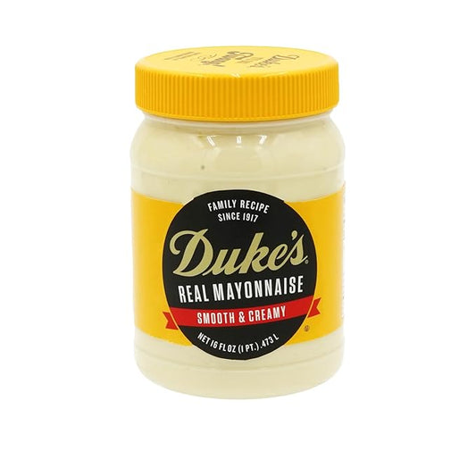Duke’s Real Mayonnaise Jar – Original Smooth & Creamy Taste, 16 Ounce (Pack of 1)