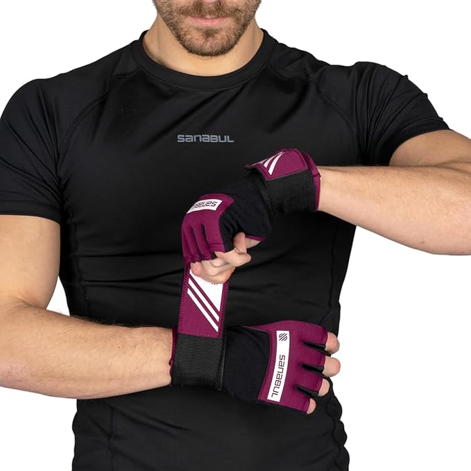 Sanabul Gel Boxing Hand Wraps for Men & Women Muay Thai MMA Kickboxing Quick Wraps Boxing Inner Gloves Wrist Knuckle Protection