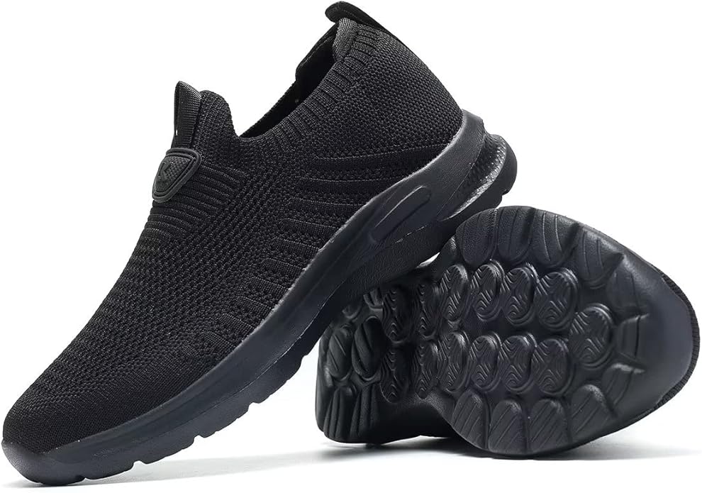 Mens Walking Shoes Lightweight Breathe Mesh Running Shoes Slip On Fashion Tennis Sneakers Comfort Gym Workout Zapatos de Hombre