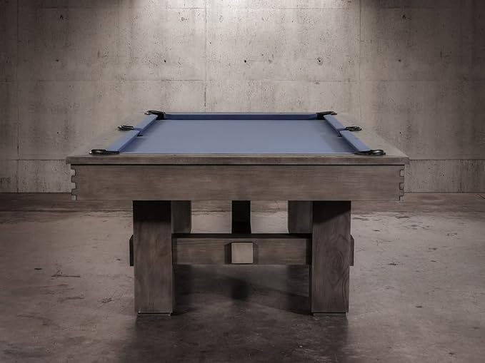 Nixon Billiards - Kemp Slate Billiard Pool Table - Grayson Gray/Weathered Slate - 7ft and 8ft