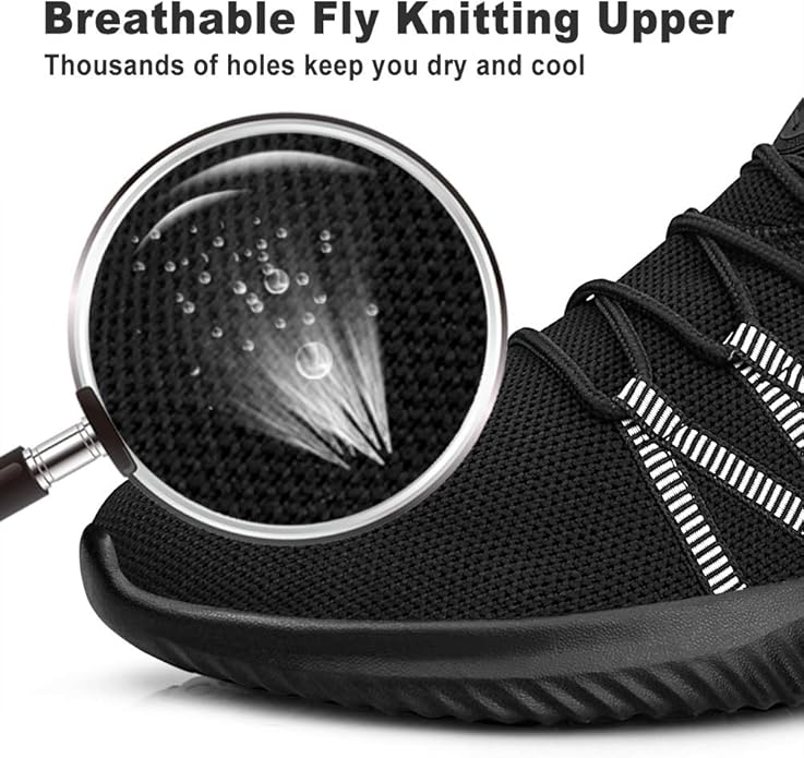 Feethit Mens Slip On Running Shoes Breathable Lightweight Comfortable Fashion Non Slip Sneakers for Men