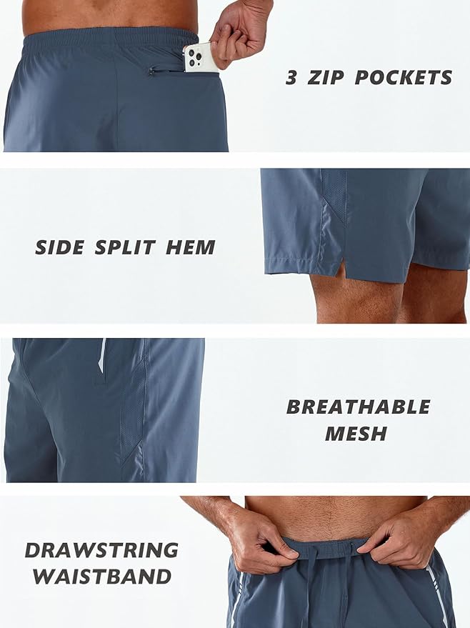 NORTHYARD Men's Running Athletic Shorts 5"/ 7"/ 9" Workout Gym Short Tennis Quick Dry Active Sport Hiking Basketball