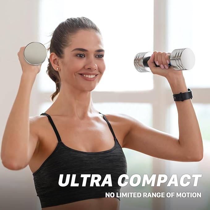 Northdeer Steel Dumbbells Ultracompact & Adjustable Chrome Dumbbell with Foam Handles 5lb 10lb 15lb 20lb 30lb 50lb Home Gym Workout (Choice of Size)