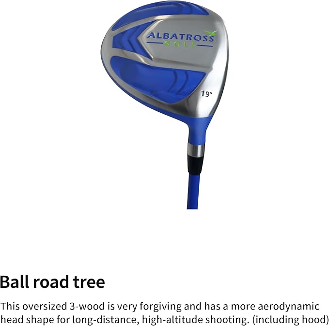 Junior Complete Golf Club Set with Stand Bag for Age 3-12, 7-Piece or 8-Piece Set, Right Hand