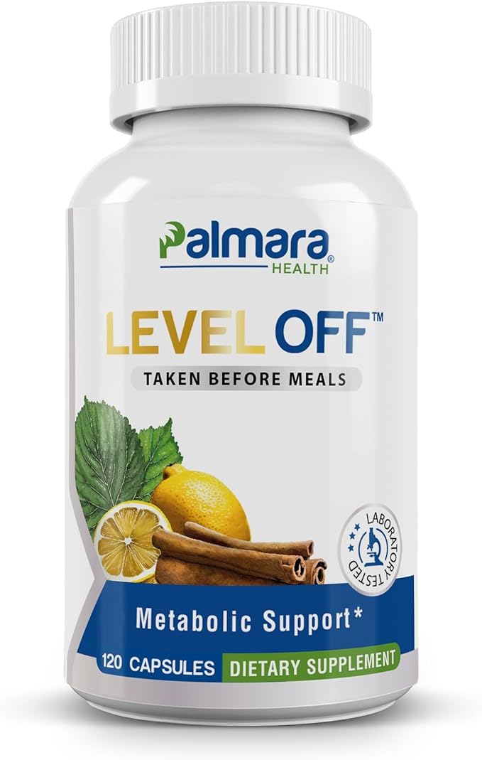 Level Off - Spike Control Supplement 120 Capsules 60 Servings Vegan, Non-GMO, Gluten Free
