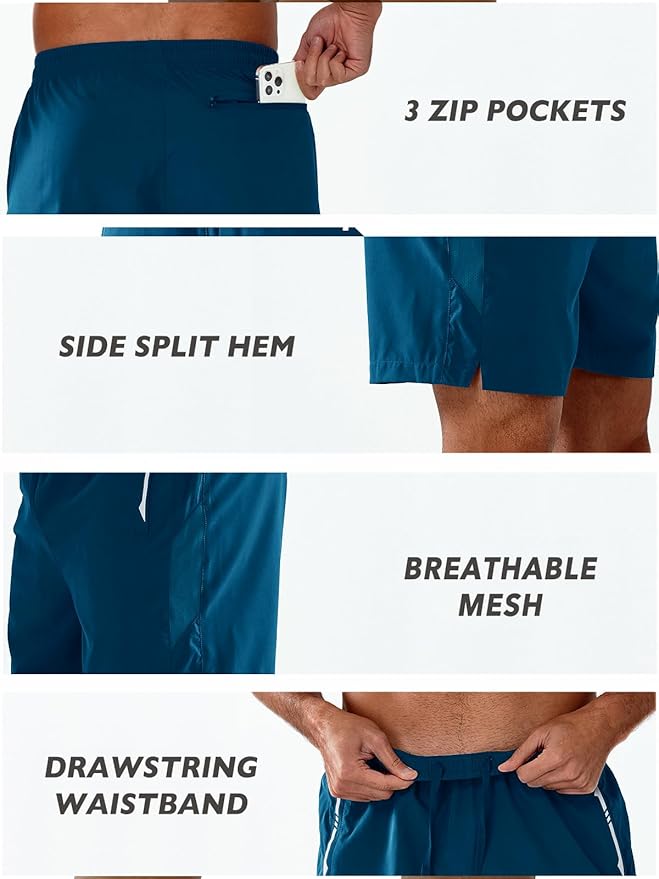 NORTHYARD Men's Running Athletic Shorts 5"/ 7"/ 9" Workout Gym Short Tennis Quick Dry Active Sport Hiking Basketball
