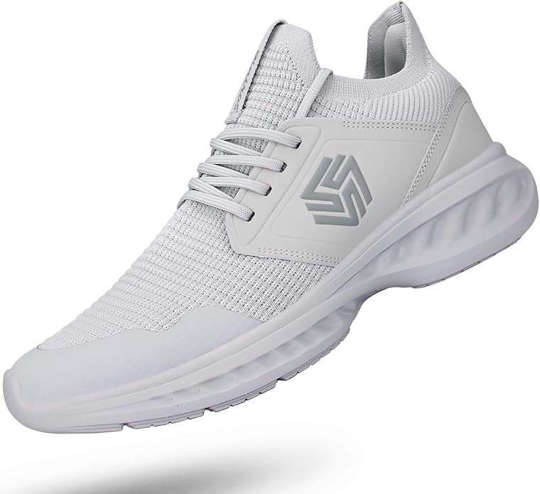 Mens Slip On Walking Shoes Non Slip Running Shoes Breathable Workout Shoes Lightweight Gym Sneakers