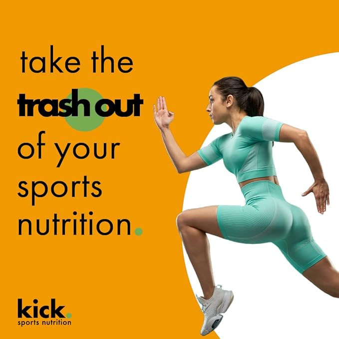 Kick Plant Protein Powder, Vanilla Flavor, 20 G Protein, Gluten Free Workout Supplement with Aminos Acids to Support Fitness Goals & Gut Health, No Sugar, No Artificial Flavors, 28 Servings