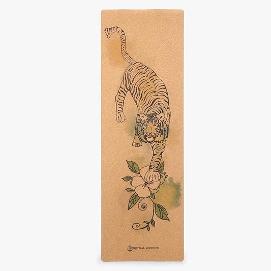 Cork Yoga Mat - Artist Designed, Premium Printed Eco-Friendly Non-Slip mat, Great for Regular & Hot Yoga, Pilates, Workouts 72 inch x 24 inch x 3mm Thick