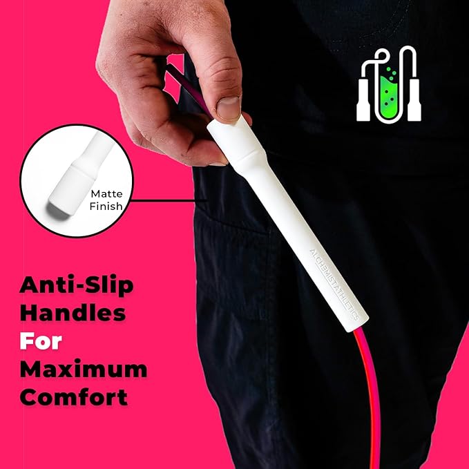 Premium Tangle-Free Jump Rope for Men & Women | Adjustable 10ft Skipping Rope | Ideal for Boxing, CrossFit & Cardio Training | Speed Rope for Fitness & Double Unders | Shatterproof Ergonomic Handles | Durable 5mm Cord