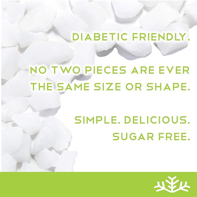 Spearmint KETO Xylitol Candy Chips - SNØ 1LB Bag - Sugar-Free Candy With Only 2 Ingredients | Low Carbs, Diabetic-Friendly, Non-GMO, Vegan, GF & Kosher | Purest candy in the world!