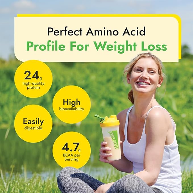 Almased Protein Powder for Weight Loss Kit for Men & Women, Natural Meal Replacement Shake for Weight Loss, Supplement, 24 Grams of Protein Per Serving (Original Flavor, 2 Cans @ 17.6 oz ea + Shaker Bottle + Scoop)