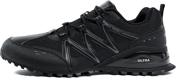 Kricely Men's Walking Shoes Breathable Lightweight Fashion Sneakers Non Slip Sport Gym Jogging Trail Running Shoes