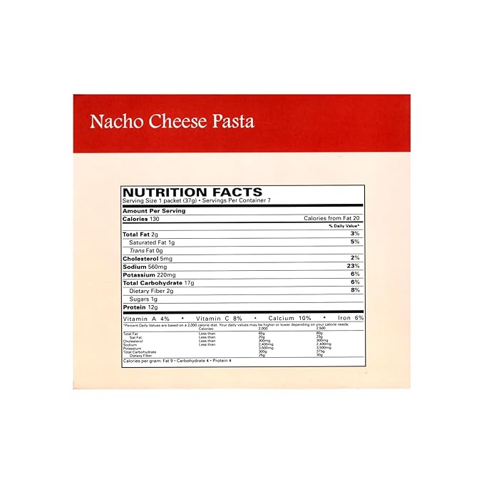 Nutmeg State Nutrition – High Protein Entree, Low Calorie, Low Carb, Bariatric Diet Friendly, Ideal Protein Compatible, Gluten Free, 7 Servings Per Box (Nacho Cheese Pasta)
