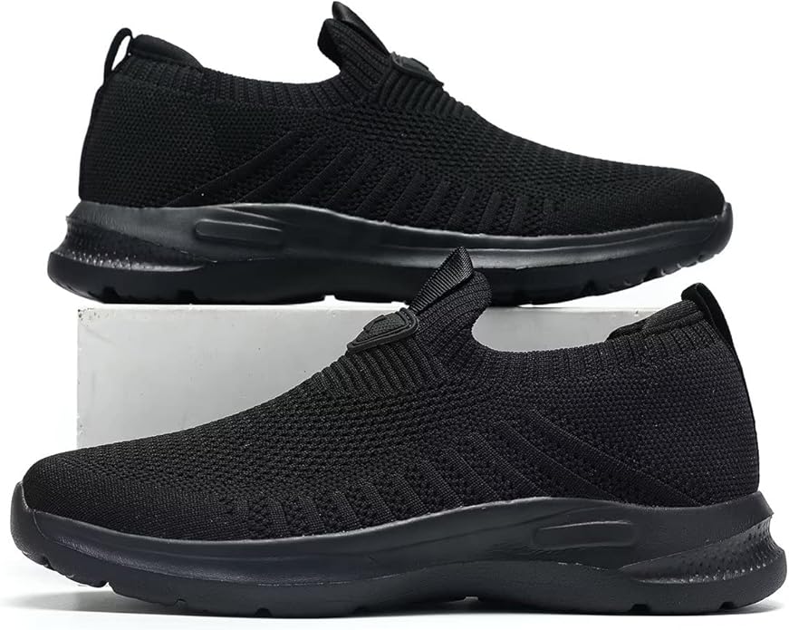 Mens Walking Shoes Lightweight Breathe Mesh Running Shoes Slip On Fashion Tennis Sneakers Comfort Gym Workout Zapatos de Hombre