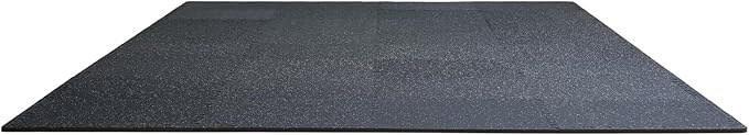 VEVOR 0.56 Inch Thick Gym Floor Mats, 12 Tiles Rubber Top with EVA Foam, 25" x 25" Gym Flooring Workout Mat with 48 sq.ft Coverage, Interlocking Puzzle Mats for Gym, Home, Garage, Black & White