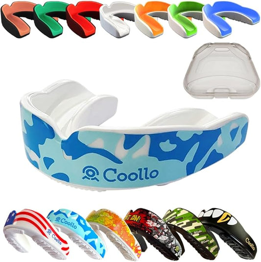 Boil and Bite Mouth Guard (Youth & Adult) DA Custom Fit Sport Mouthpiece for Football, Hockey, Rugby, Lacrosse,Boxing,MMA(Free Case Included!)