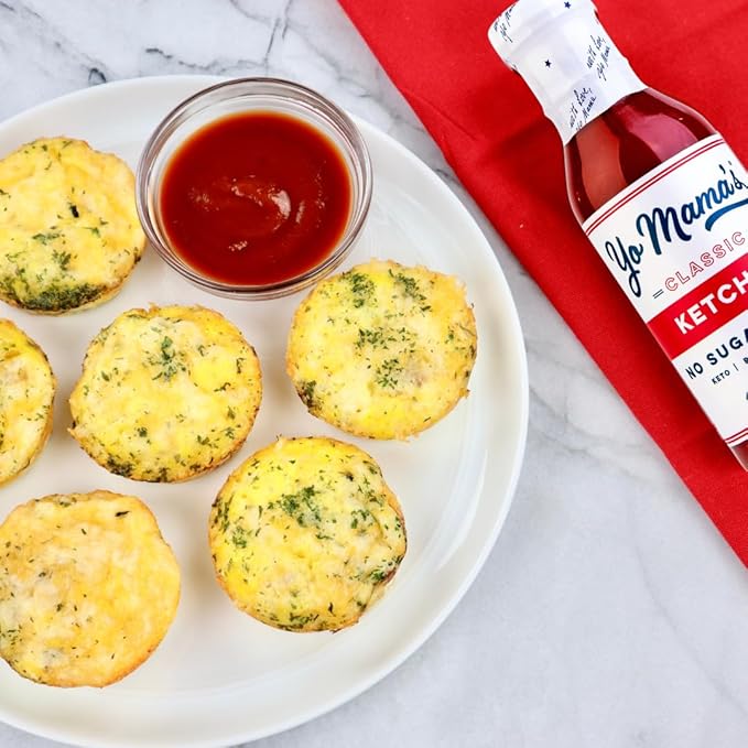 Yo Mama's Foods Keto Classic Ketchup – Pack of (1) - No Sugar Added, Low Carb, Vegan, Gluten Free, Paleo Friendly, and Made with Whole Non-GMO Tomatoes!