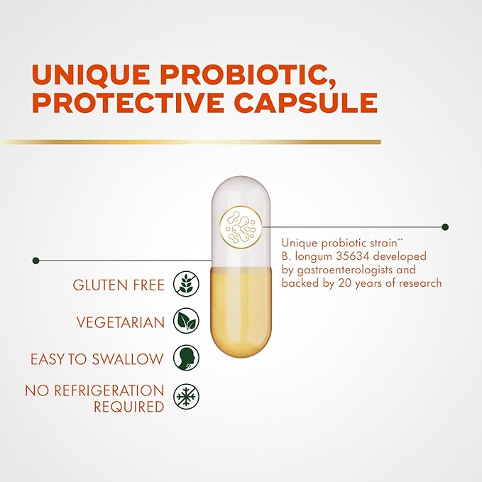 Align Probiotic, Pro Formula, Probiotics for Women and Men, Daily Probiotic Supplement, Helps Soothe Occasional Bloating & Gas*, #1 Doctor Recommended Brand‡, 63 Capsules (Packaging May Vary)